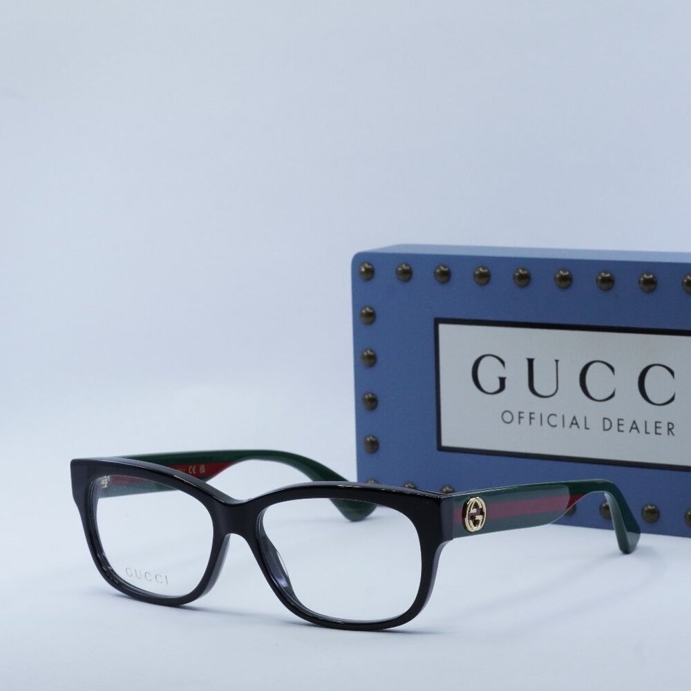 Gucci Black and Green Sunglasses